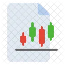 Candlestick Chart File Chart Document Icon
