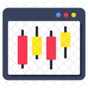 Candlestick chart  Icon