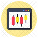 Candlestick Chart Candlestick Graph Data Analytics Icon