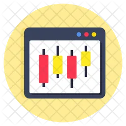 Candlestick chart  Icon