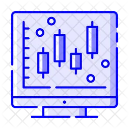 촛대 그래프  아이콘