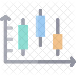 촛대 그래프  아이콘