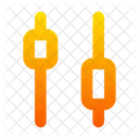Candlesticks Down  Icon