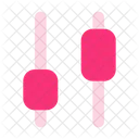 Candlesticks Up  Icon