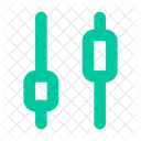 Candlesticks Up Chart Graph Icon