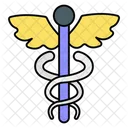Canduceous Simbolo Doctor Icono