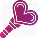 Candy Heart Lollypop Icon