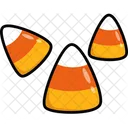 Candy Corn Pyramid Icon