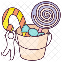 Candy Bucket Icon