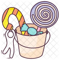 Candy Bucket  Icon