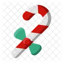 Candy Cane Christmas Winter Icon
