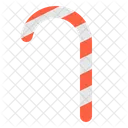 Candy Cane Sweet Candy Icon