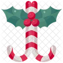 Candy Cane Christmas Xmas Icon