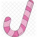 Candy Cane Peppermint Candy Candy Stick Icon