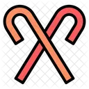 Candy Cane Dessert Cane Icon