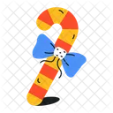Peppermint Candy Candy Cane Candy Stick Icon