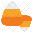 Candy Corn Halloween Candy Icon