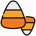 Candy Corn Halloween Candy Icon