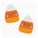Candy Corn Spooky Treats Trick Or Treat Sweets Icon