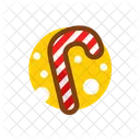 Candy Cane Sweet Icon