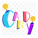 Candy Typography  Icon
