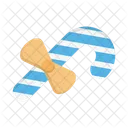 Cane Toffee Candy Icon