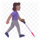 With White Cane Icon