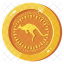 Moneda Canguro Canguro De Oro Moneda De Oro Icono