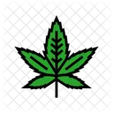 Cannabis Plant Leaf Icon