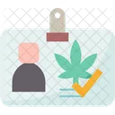 Cannabis License Badge Icon