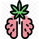 Brain Cannabis Marijuana Icon
