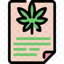 Cannabis  Document  Icon
