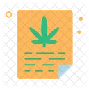 Cannabis Document Cannabis Marijuana Icon