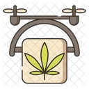 Cannabis Drone Delivery  Icon