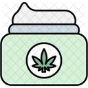 Cannabis-Körperlotion  Symbol