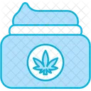 Cannabis-Körperlotion  Symbol