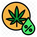 Cannabis Percentage  Icon