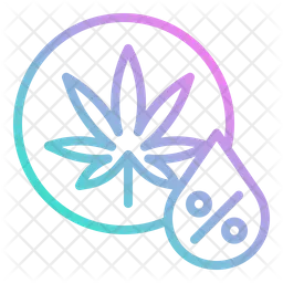 Cannabis Percentage  Icon