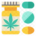 Cannabis Pills Drug Icon