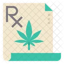 Prescription Marijuana Cannabis Icon