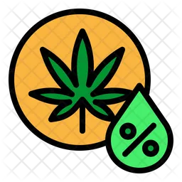 Cannabisanteil  Symbol