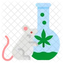 Cannabis Rattentest Cannabis Ratte Symbol