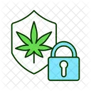 Cannabis Sicherheit Marihuana Symbol