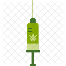 Cannabis Syringe  Icon