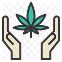 Cannabis-Unterstützung  Symbol