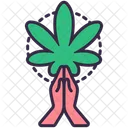 Cannabis-Unterstützung  Symbol