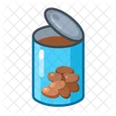 Canned Food Beans Open Icon