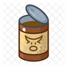 Canned beef open  Icon