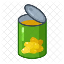 Canned corn open  Icon