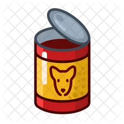 Canned dog open  Icon